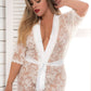 Plus Size Lovely Lace Robe