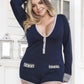 Plus Size Winter Blues Long Sleeve Romper