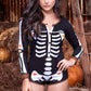 Sassy Skeleton Sleepwear Romper