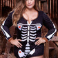 Plus Size Sassy Skeleton Sleepwear Romper