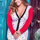 Plus Size Button Down Holiday Romper