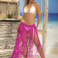 Crochet Fringe Cover Up Skirt