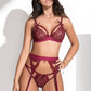 Lace Cage Bra and Garter Set