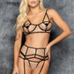 Retro Nude Bra and Garter Set