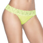 Microfiber and Lace Thong