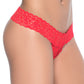 Peek-a-Boo Crotchless Thong