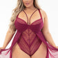 Plus Size Patterned Teddy Doll