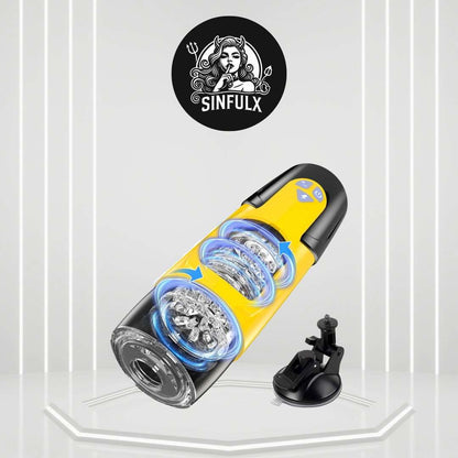 Másturbador Automático Masculino - 7 Modos de Empuje y Rotación