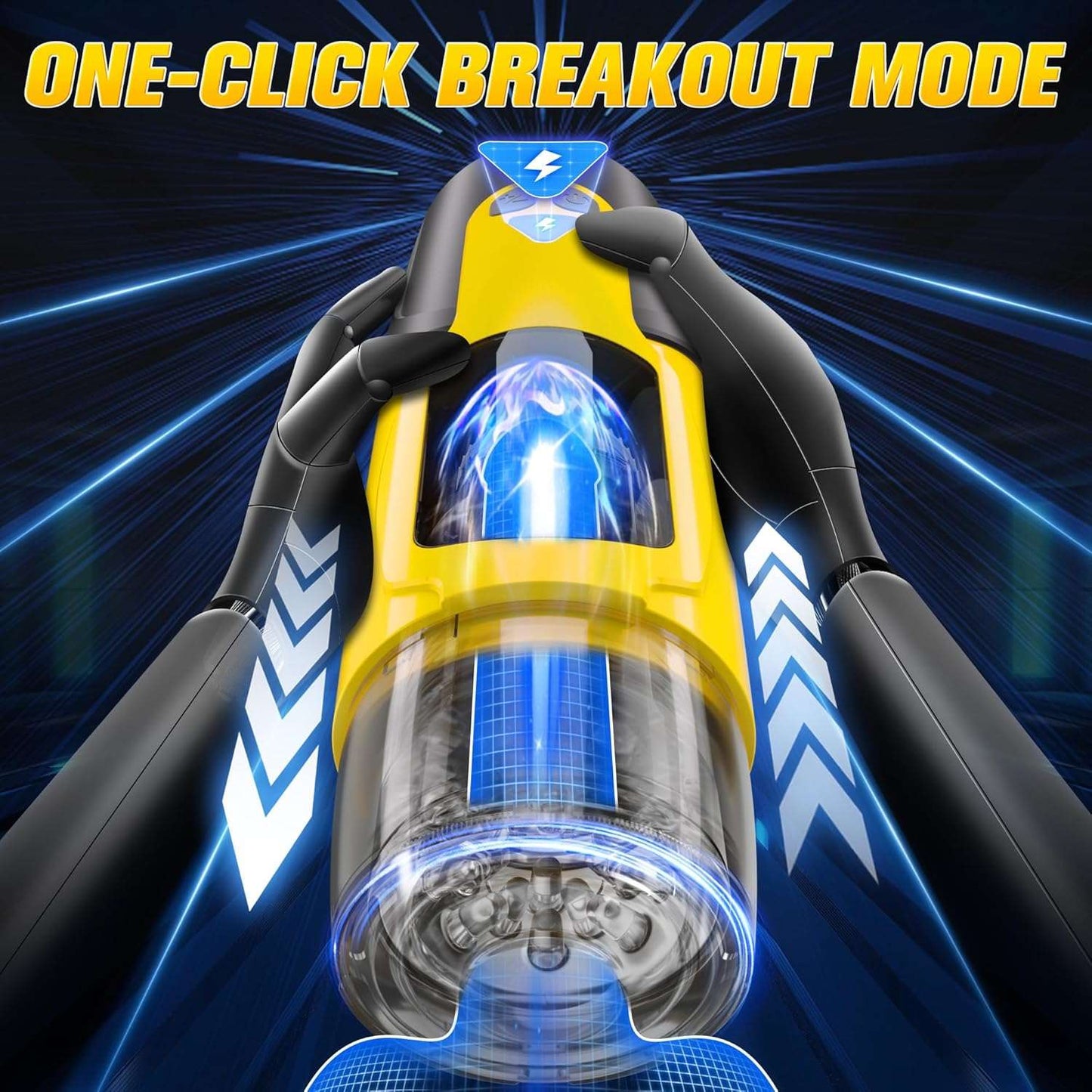 Másturbador Automático Masculino - 7 Modos de Empuje y Rotación