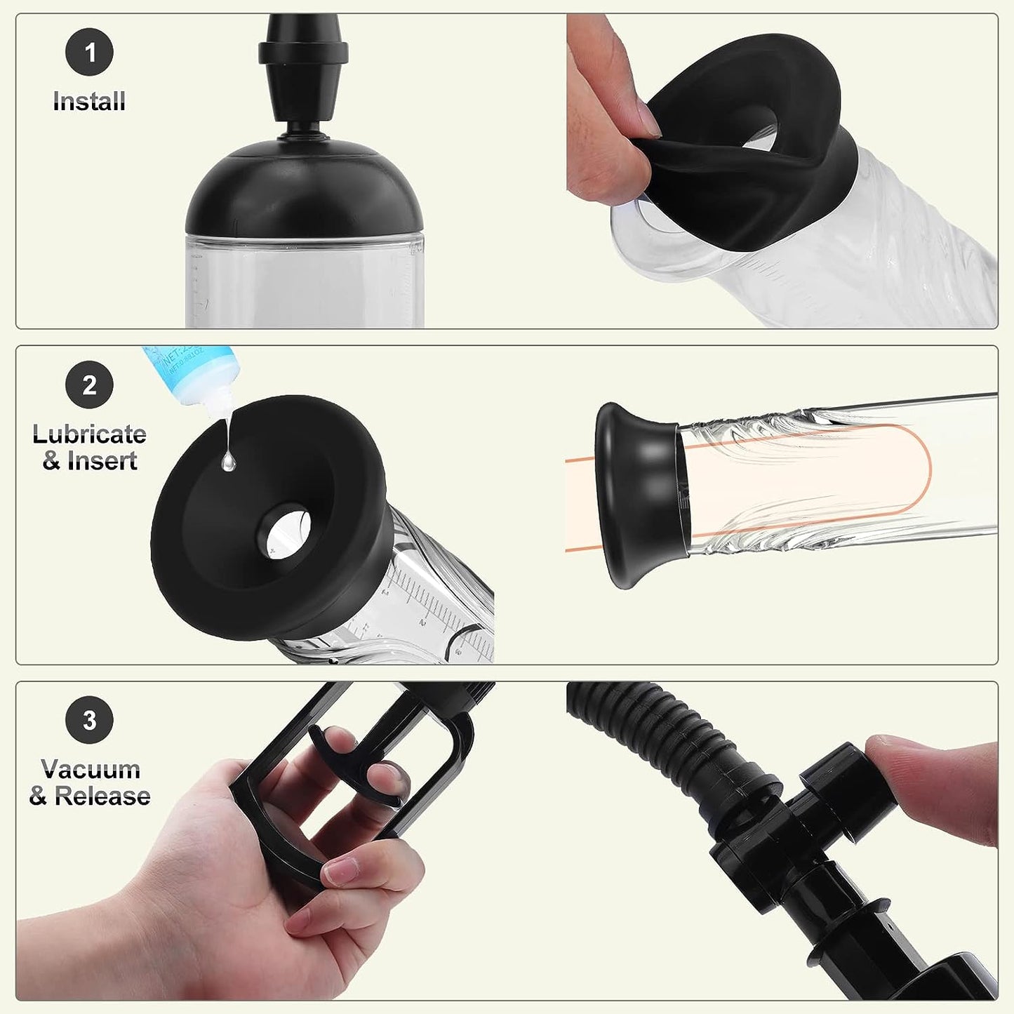 Bomba de pene manual