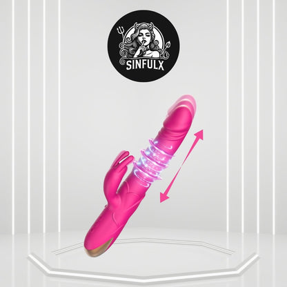 Vibrador de empuje de conejo 3 en 1 PrimeRose