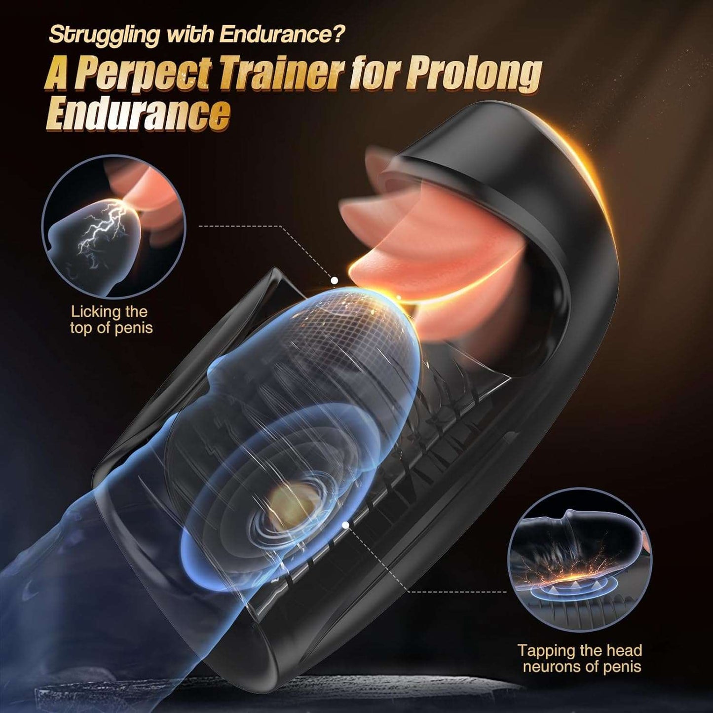 Masturbador masculino NovaGlide Prolong Endurance