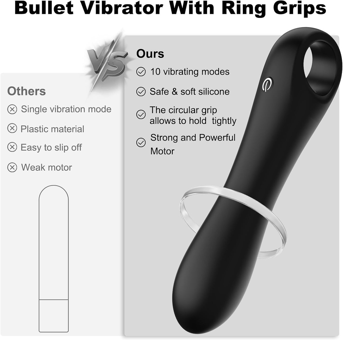 Vibrador Bala Pequeño GripMaster