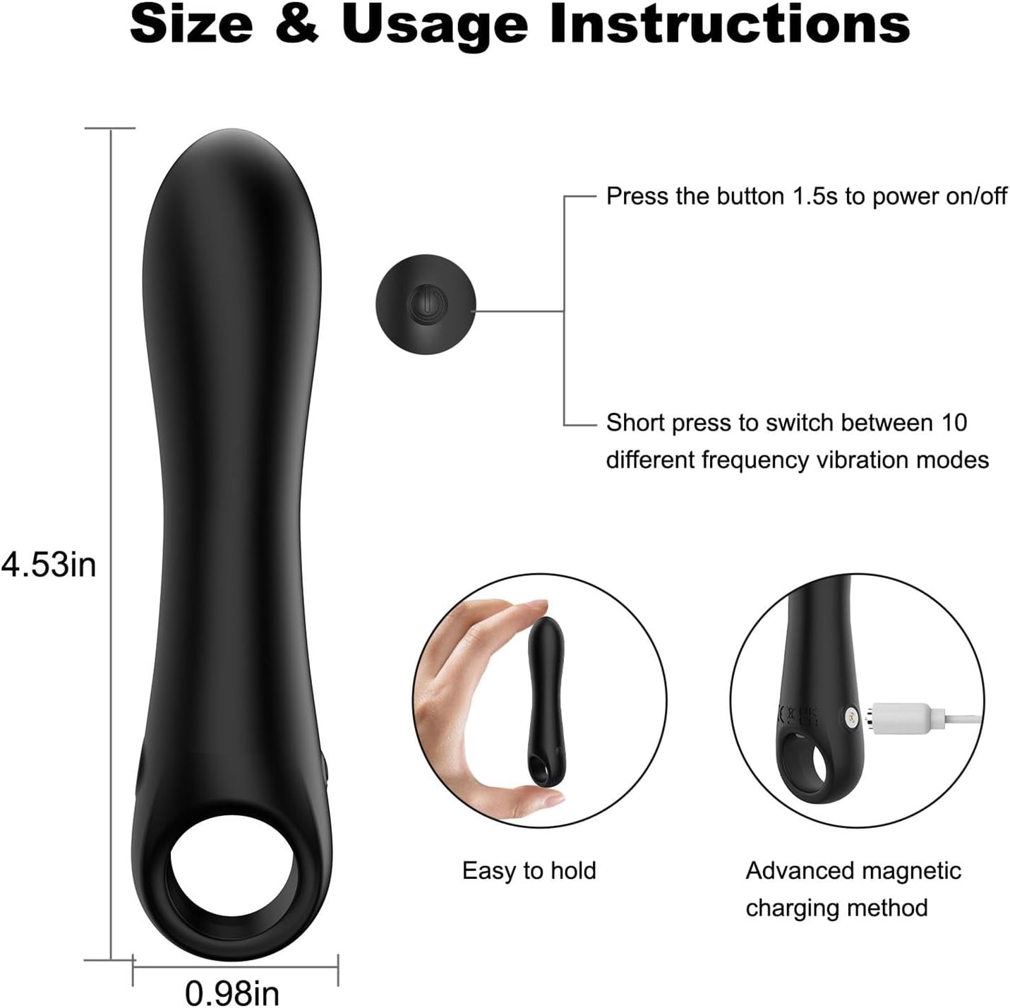 Vibrador Bala Pequeño GripMaster