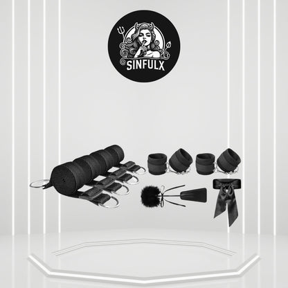 Kit BDSM de sujeción y restricción para cama