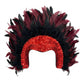 Red Feather & Sequin Headpiece