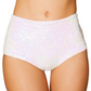 White Iridescent Sequin Short