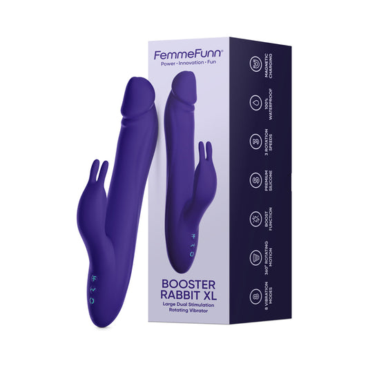 Vibromasseur Lapin Booster FemmeFunn XL Violet Foncé