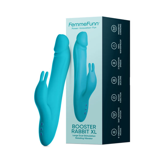 Vibromasseur Lapin FemmeFunn Booster XL Turquoise