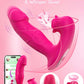Dildo con estimulación de clítoris de rosa con control remoto