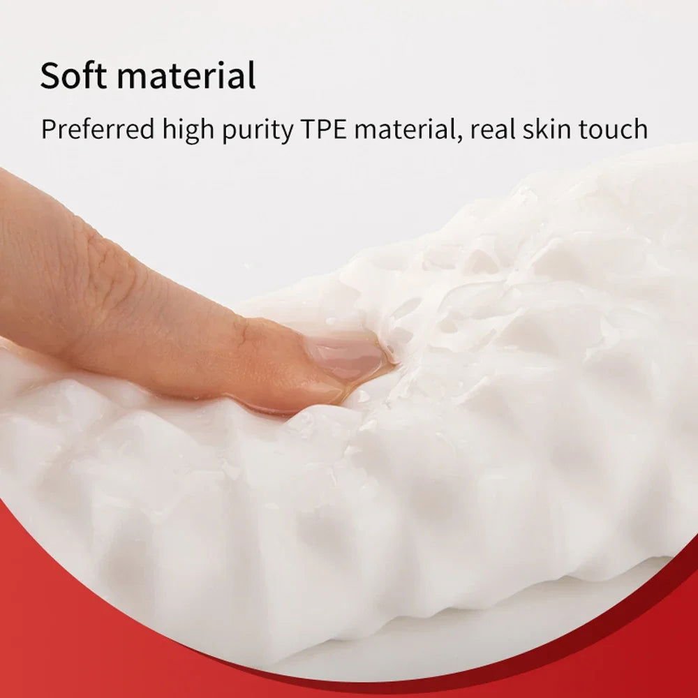 Masturbador de manga vaginal de placer de bolsillo adaptable