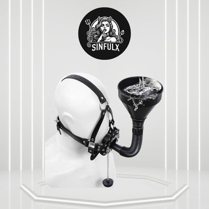 Extreme BDSM Funnel Sex Mask