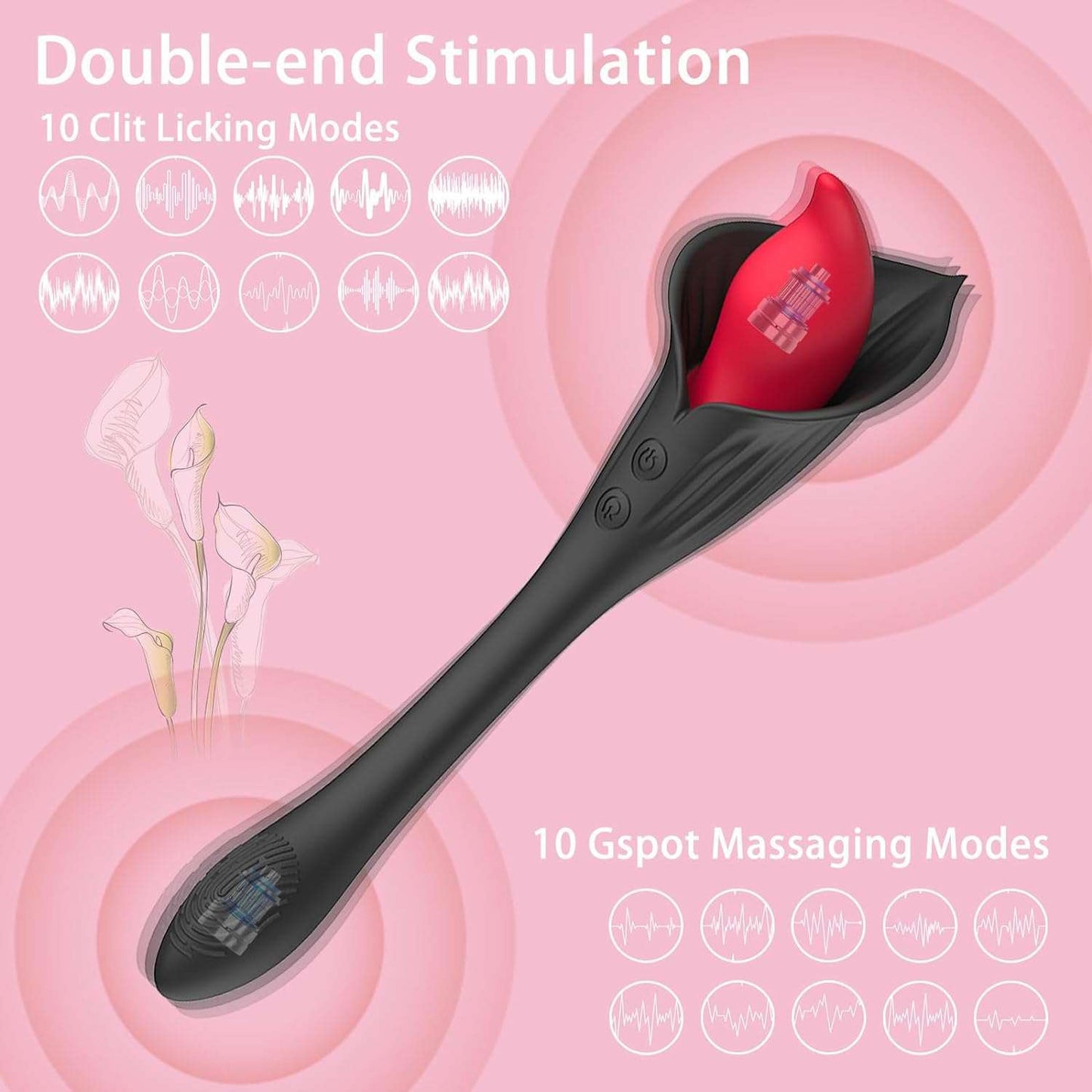 Vibrador de estimulación clitoriana Rose FloralDelight