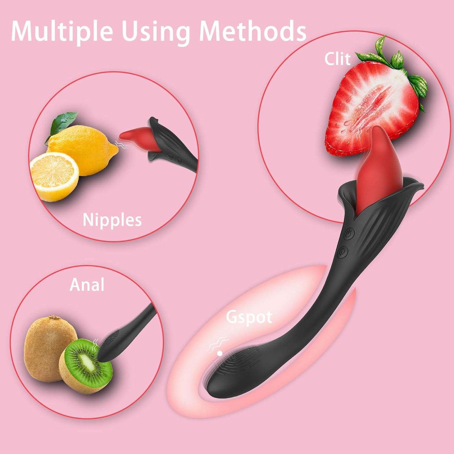 Vibrador de estimulación clitoriana Rose FloralDelight