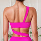 One Shoulder Bandage One Piece