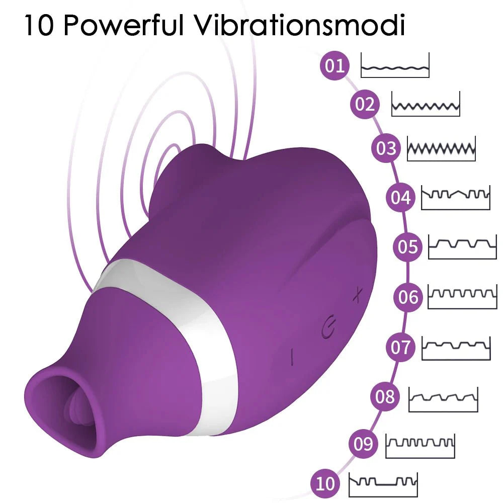 Vibrador con succión AeroLick 2X Pro