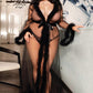 Plus Size Deluxe Marabou Trim Robe