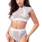 White Enticing Two Piece