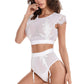 White Enticing Two Piece