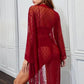 French Dot Mesh Bridal Robe and Bra Set