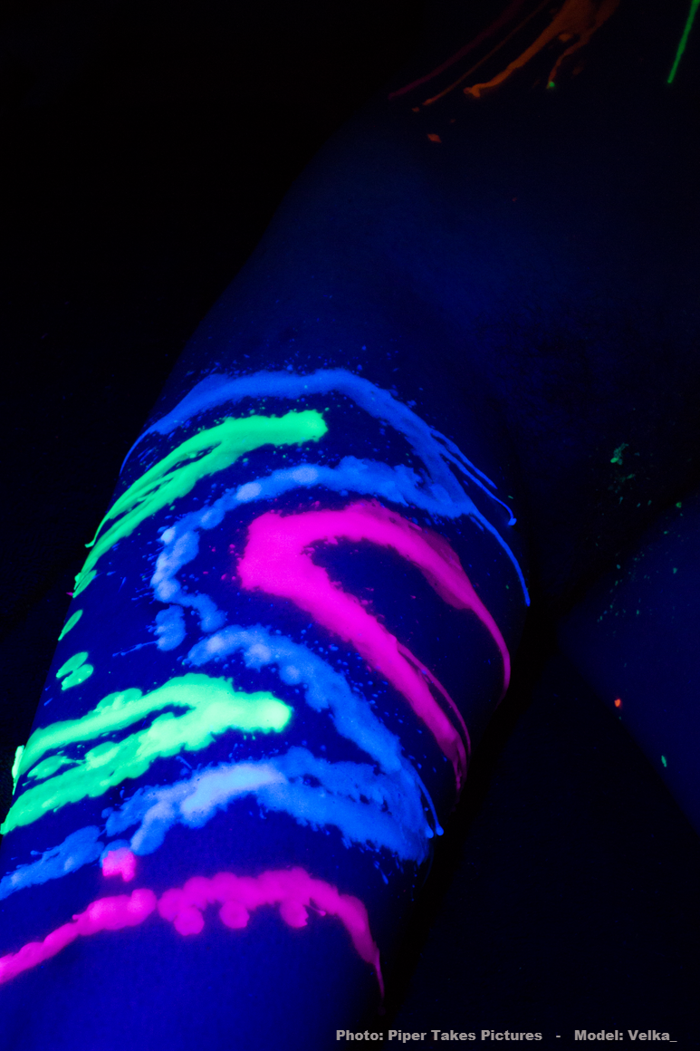 Bougie de jeu de cire réactive à la lumière noire - Basse température - UV - Paraffine