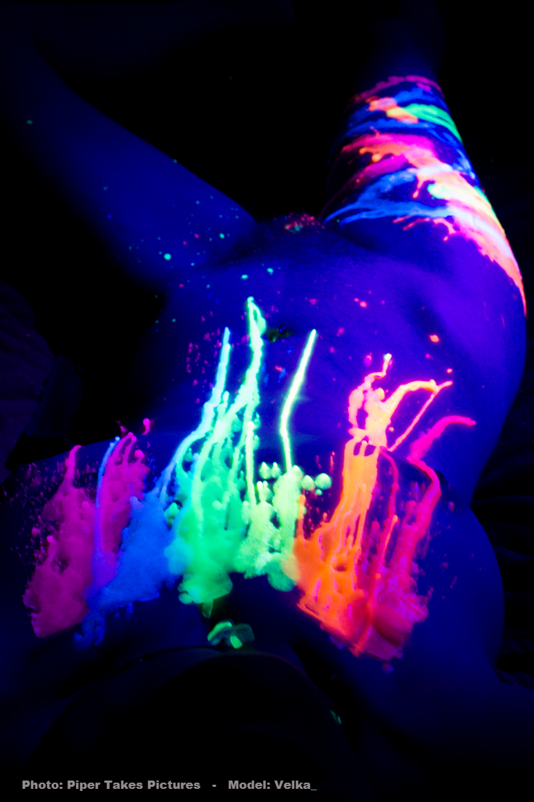 Bougie de jeu de cire réactive à la lumière noire - Basse température - UV - Paraffine