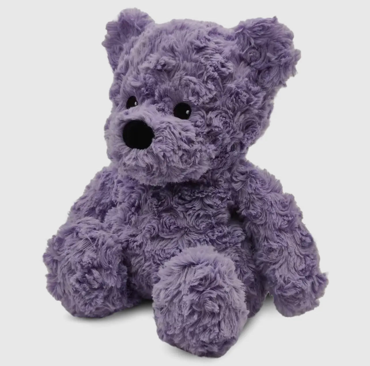 Peluche chauffante Ours frisé violet