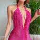V-Cut Fringe Chemise