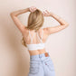 Floral Cutout Seamless Crop Top
