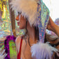 Sequin And Fur Santa Hat