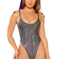 Metallic Spaghetti Strap Bodysuit