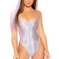 Metallic Spaghetti Strap Bodysuit