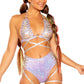Foil Lace Up Bottoms