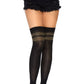 Ribbed Athletic Thigh Highs