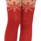 Red Snowflake Tights