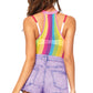 Rainbow Striped Bodysuit