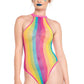 Rainbow Striped Bodysuit