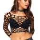 Wide Net Crop Top