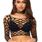 Wide Net Crop Top