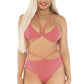 Neon Cage Strap Bra and Panty Set